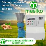 Peletizadora eléctrica MKFD150C pellets cascara de maní