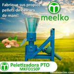 Peletizadora PTO MKFD150P pellets cáscara de maní