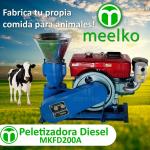 Peletizadora Diésel MKFD200A pellets de comida para animales