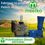 Peletizadora Diésel MKFD360A pellets de madera