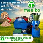 Peletizadora MKFD230A pellets astillas de madera