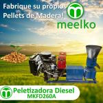 Peletizadora MKFD260A pellets con madera