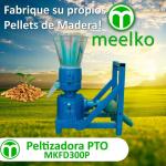 Peletizadora PTO - MKFD300P pellets con madera