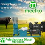 Peletizadora MKFD300A para comida de toro